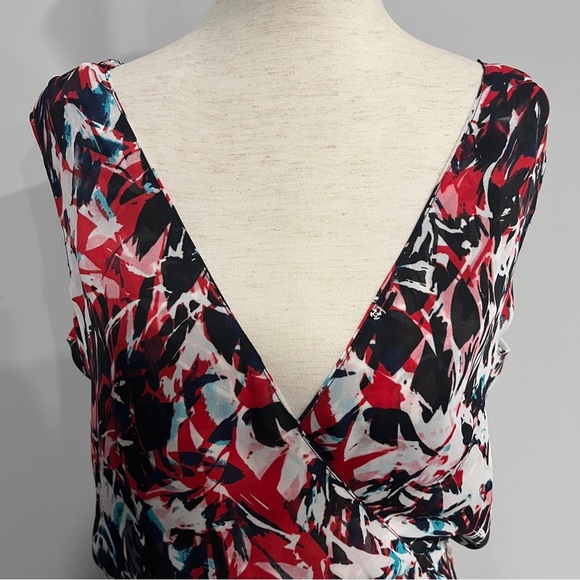 Parker Multicolor V-Neck Women's Jumper Medium‎ - Picture 2 of 6